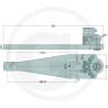 Płyta nośna K80 820/220/40 2000kg Walterscheid KBA8390B, 8002901