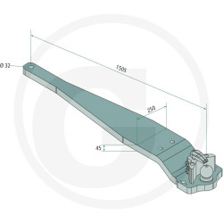 Płyta nośna K80 1505/250/45 3000kg Walterscheid KBA8829JD, 8003677