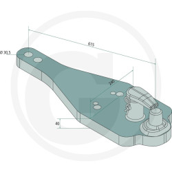 Płyta nośna Piton Fix 615/240/40 3000kg Walterscheid PBA5303M, 8005132
