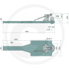 Płyta nośna K80 990/296/40 2000kg Scharmüller 009600110A01