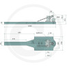 Płyta nośna K80 1050/296/50 3000kg Scharmüller 009600120A01