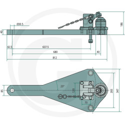 Płyta nośna K80 812/347/40 3000kg Scharmüller 0096031110