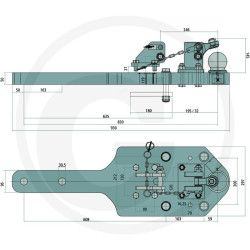 Płyta nośna K80 930/297/50 3700kg Scharmüller 0096031330