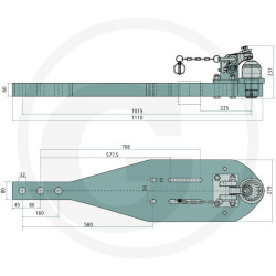 Płyta nośna K80 1110/280/60 3000kg Scharmüller 009603310