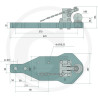 Płyta nośna K80 670/280/50 3000kg Scharmüller 009603640