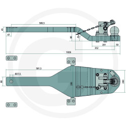 Płyta nośna K80 1003/285/45 3000kg Scharmüller 009603850