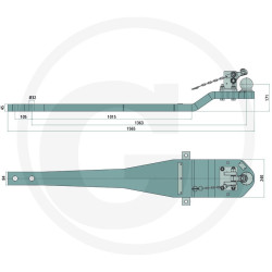 Płyta nośna K80 1565/240/45 3000kg Scharmüller 0096040500