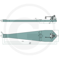 Płyta nośna K80 1818/390/60 3000kg Scharmüller 009604073