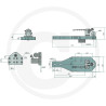 Płyta nośna K80 770/258/50 4000kg Scharmüller 009604400A29