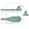 Płyta nośna K80 930/260/60 4000kg Scharmüller 009604450