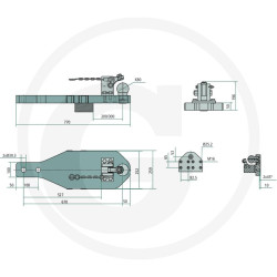 Płyta nośna K80 770/260/50 4000kg Scharmüller 009604471A29