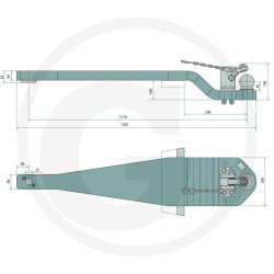 Płyta nośna K80 1263/296/50 3000kg Scharmüller 009605011