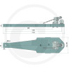 Płyta nośna K80 1120/292/50 3000kg Scharmüller 009605200