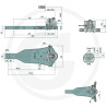 Płyta nośna K80 872/345/50 4000kg Scharmüller 009605240-A03