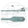 Płyta nośna K80 1230/250/40 1500kg Scharmüller 009605350