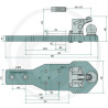 Płyta nośna K80 695/240/40 3000kg Scharmüller 009605932