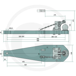 Płyta nośna K80 900/230/45 3000kg Scharmüller 009605972