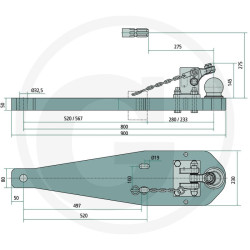 Płyta nośna K80 900/230/50 3000kg Scharmüller 009605974