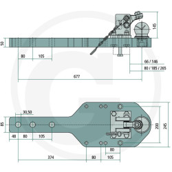 Płyta nośna K80 775/245/50 4000kg Scharmüller 009606420
