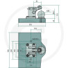 Płyta nośna K80 305/396/45 3000kg Scharmüller 009609070