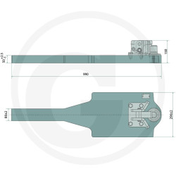 Płyta nośna Piton Fix 990/296/50 3000kg Scharmüller 009610460