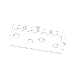 Płóz prawy 280 mm KG/KS