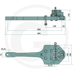 Płyta nośna Piton Fix 885/284/50 3000kg Scharmüller 009613121