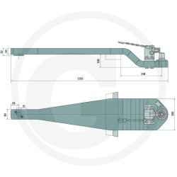 Płyta nośna Piton Fix 1263/296/50 3000kg Scharmüller 009615011