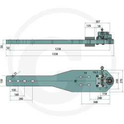 Płyta nośna Piton Fix 1338/270/50 3000kg Scharmüller 009615995