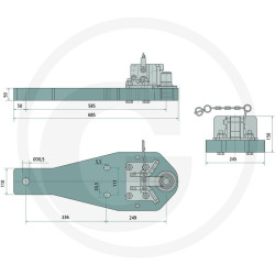 Płyta nośna Piton Fix 700/290/50 3000kg Scharmüller 009616390