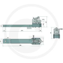 Płyta nośna K110 2164/127/65 3000kg Scharmüller 009623290