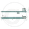 Płyta nośna K80 2225/127/75 4000kg Scharmüller 009624100A17