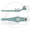 Płyta nośna K80 2290/350/70 4000kg Scharmüller 009643300