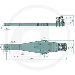 Płyta nośna K80 2290/350/70 4000kg Scharmüller 009643310