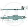 Płyta nośna K80 2290/350/70 4000kg Scharmüller 009643310