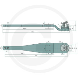 Płyta nośna K80 1672/260/50 3000kg Scharmüller 009644010