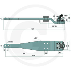 Płyta nośna K80 1632/260/50 3000kg Scharmüller 009644020A17
