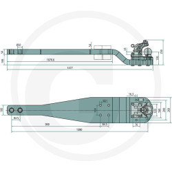 Płyta nośna K80 1477/260/50 3000kg Scharmüller 009644040A17
