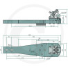 Płyta nośna K80 1060/250/60 4000kg Scharmüller 009645710