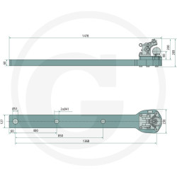 Płyta nośna K80 1481/127/60 3000kg Scharmüller 009645730