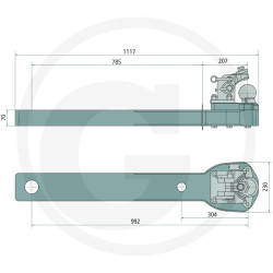 Płyta nośna K80 1120/127/68 3000kg Scharmüller 0096457300