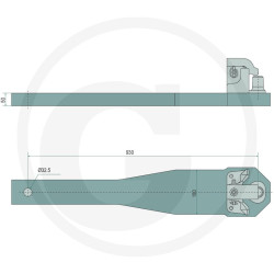 Płyta nośna Piton Fix 930/180/50 4000kg Rockinger RO820L3534C