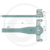 Płyta nośna K80 930/180/50 4500kg Rockinger RO825L3564C
