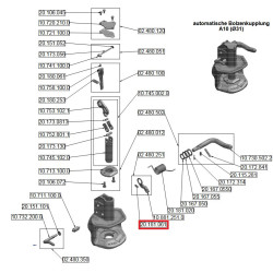 Sprężyna dociskowa 6 x 16 mm zapadki Scharmüller 485934 M08 V