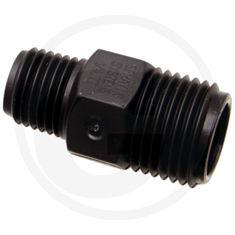 TeeJet CPB8028-NYB Korpus rozpylacza z nylonu, typ TT Przyłącze wlotowe z BSPT 1/4 "(z gwintem zewnętrznym)