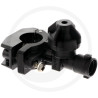 TeeJet QJ17560A-1/2X7-NYB Einfach-Düsenhalter Rohr-Ø 1/2", Ø7mm mit Gelenk-Montageschellefür Rohrmontage inkl. ChemSaver®- Membr