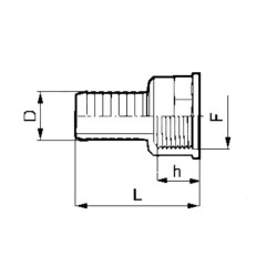 Złącze Prosta Gwint Wew. 2” Do Węża 60mm