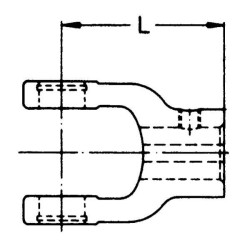 Widłak 1 Ø 40 mm klin 12 mm 346064