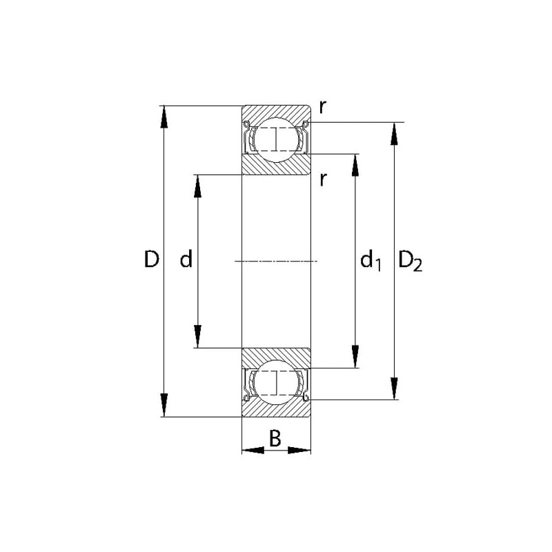 Łożysko kulkowe R82ZHLC INA/FAG 4012802891362