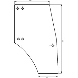 00097701040 Szyba Deutz Fahr drzwi Kramp 8716106706976